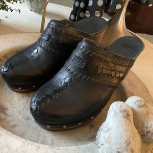 UGG black clogs, size 9